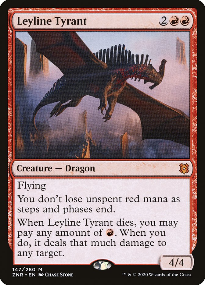 Leyline Tyrant [Zendikar Rising] | Dumpster Cat Games