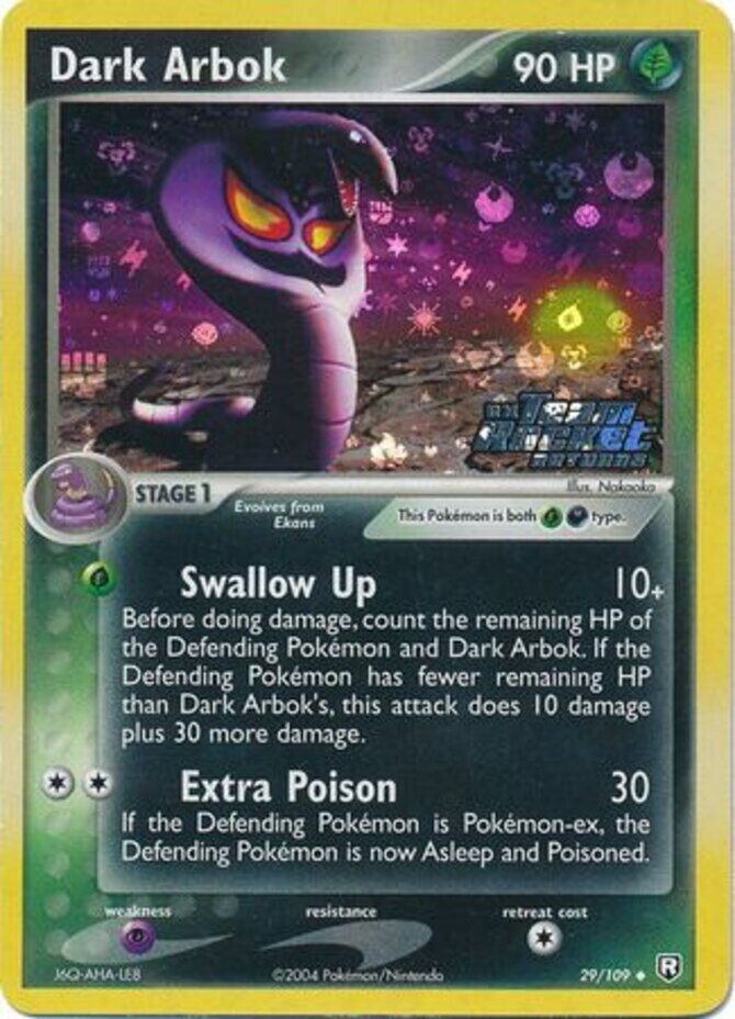 Dark Arbok (29/109) (Stamped) [EX: Team Rocket Returns] | Dumpster Cat Games