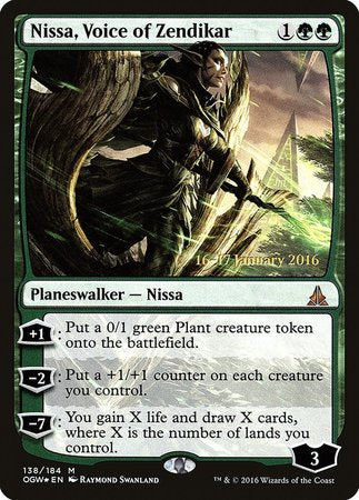 Nissa, Voice of Zendikar [Oath of the Gatewatch Promos] | Dumpster Cat Games