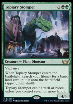 Topiary Stomper (Promo Pack) [Streets of New Capenna Promos] | Dumpster Cat Games