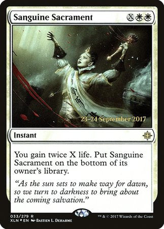 Sanguine Sacrament [Ixalan Promos] | Dumpster Cat Games