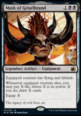 Mask of Griselbrand (Promo Pack) [Innistrad: Midnight Hunt Promos] | Dumpster Cat Games