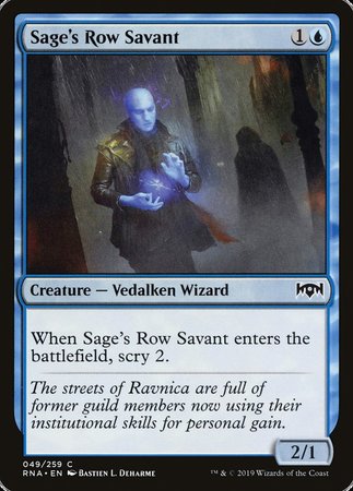 Sage's Row Savant [Ravnica Allegiance] | Dumpster Cat Games