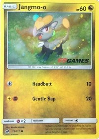 Jangmo-o (75/111) (Cosmos Holo) (EB Games Promo) [Sun & Moon: Crimson Invasion] | Dumpster Cat Games