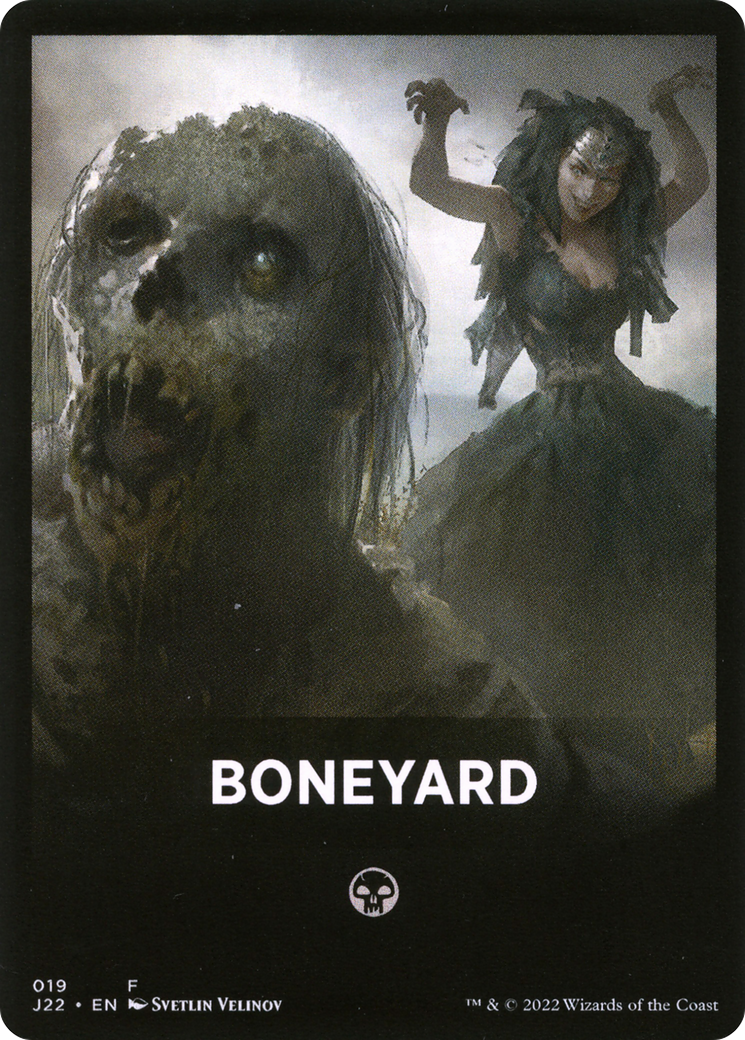 Boneyard Theme Card [Jumpstart 2022 Front Cards] | Dumpster Cat Games