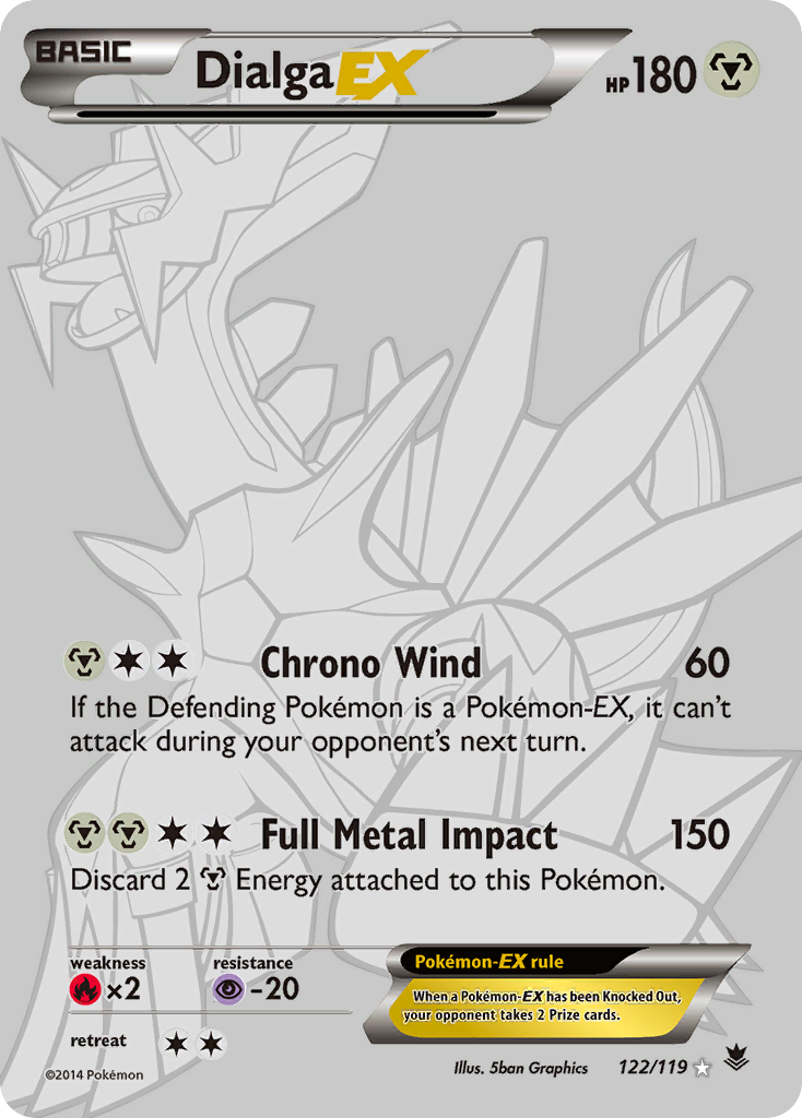 Dialga EX (122/119) [XY: Phantom Forces] | Dumpster Cat Games