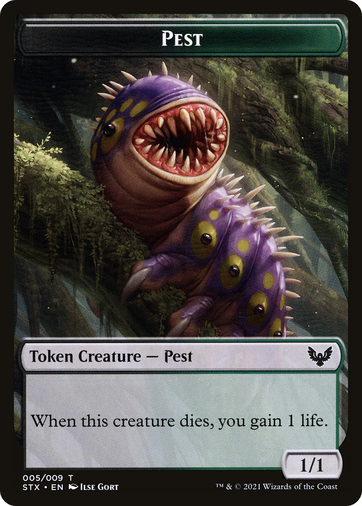 Pest // Lukka, Wayward Bonder Emblem Double-Sided Token [Secret Lair: From Cute to Brute Tokens] | Dumpster Cat Games