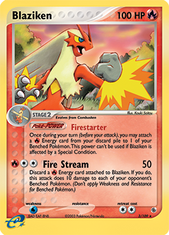 Blaziken (3/109) [EX: Battle Stadium] | Dumpster Cat Games