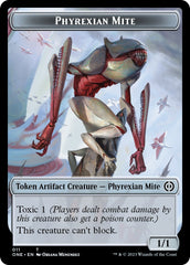 Phyrexian Mite // Phyrexian Insect Double-Sided Token [Phyrexia: All Will Be One Commander Tokens] | Dumpster Cat Games