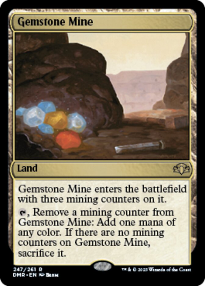 Gemstone Mine [Dominaria Remastered] | Dumpster Cat Games