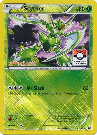 Scyther (4/108) (League Promo 3rd Place) [Black & White: Dark Explorers] | Dumpster Cat Games