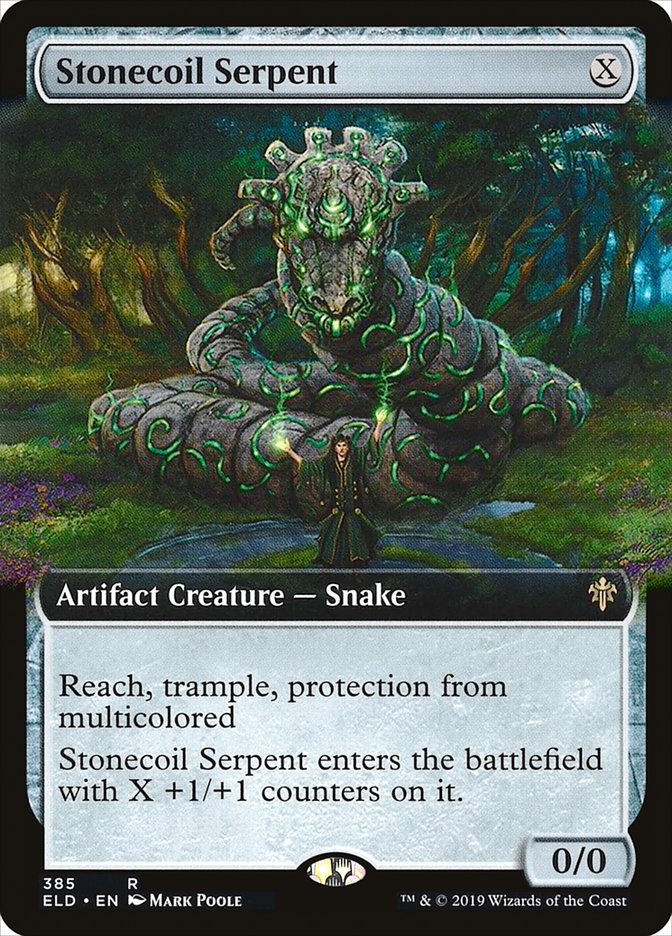 Stonecoil Serpent (Extended Art) [Throne of Eldraine] | Dumpster Cat Games