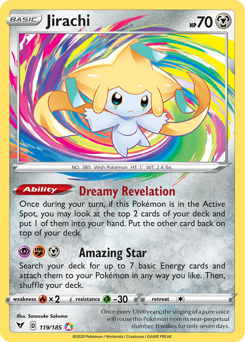 Jirachi (119/185) [Sword & Shield: Vivid Voltage] | Dumpster Cat Games