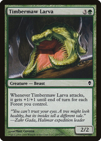 Timbermaw Larva [Zendikar] | Dumpster Cat Games