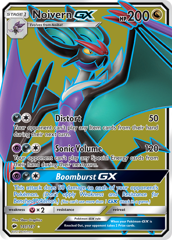 Noivern GX (141/147) [Sun & Moon: Burning Shadows] | Dumpster Cat Games