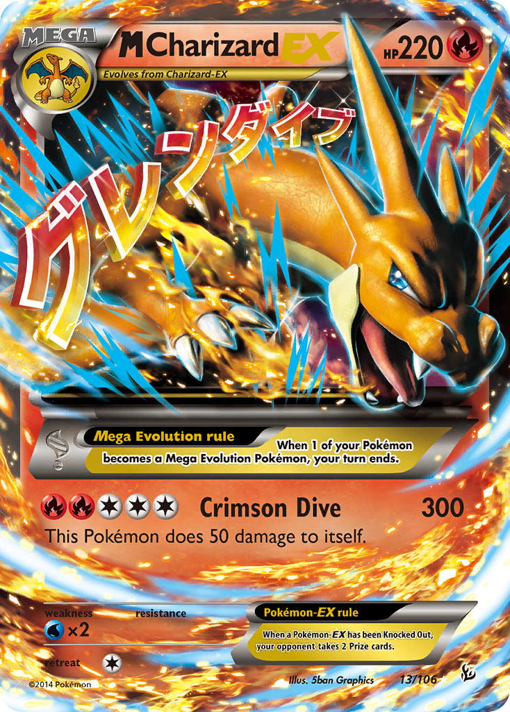 M Charizard EX (13/106) [XY: Flashfire] | Dumpster Cat Games