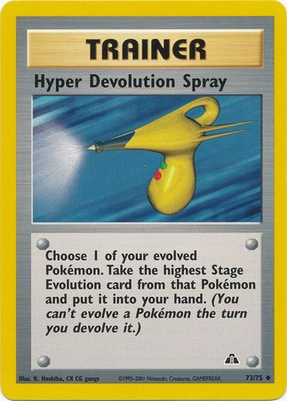 Hyper Devolution Spray (73/75) [Neo Discovery Unlimited] | Dumpster Cat Games