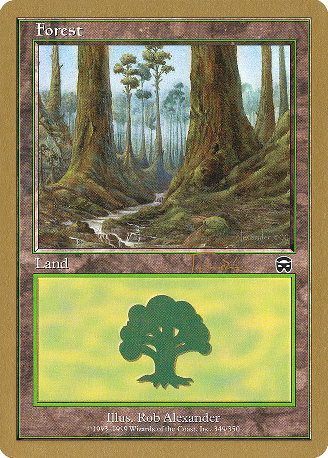 Forest (jt349) (Jan Tomcani) [World Championship Decks 2001] | Dumpster Cat Games