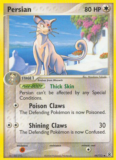 Persian (44/112) [EX: FireRed & LeafGreen] | Dumpster Cat Games