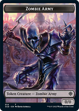 Zombie // Zombie Army Double-Sided Token [Starter Commander Decks] | Dumpster Cat Games