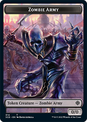 Zombie // Zombie Army Double-Sided Token [Starter Commander Decks] | Dumpster Cat Games