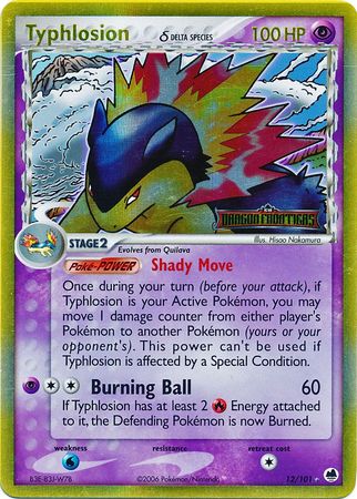 Typhlosion (12/101) (Delta Species) (Stamped) [EX: Dragon Frontiers] | Dumpster Cat Games