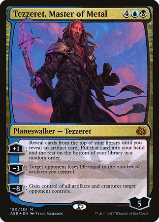 Tezzeret, Master of Metal [Aether Revolt] | Dumpster Cat Games