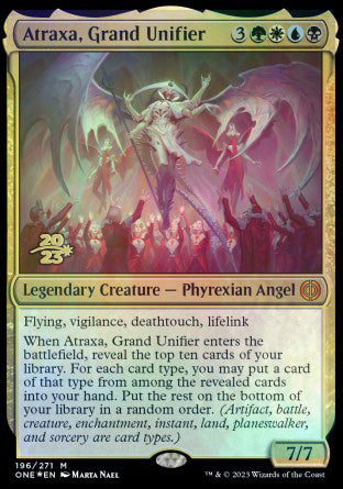 Atraxa, Grand Unifier [Phyrexia: All Will Be One Prerelease Promos] | Dumpster Cat Games