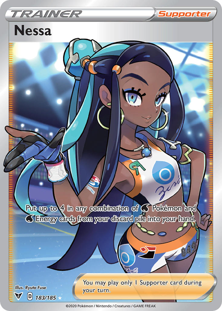 Nessa (183/185) [Sword & Shield: Vivid Voltage] | Dumpster Cat Games