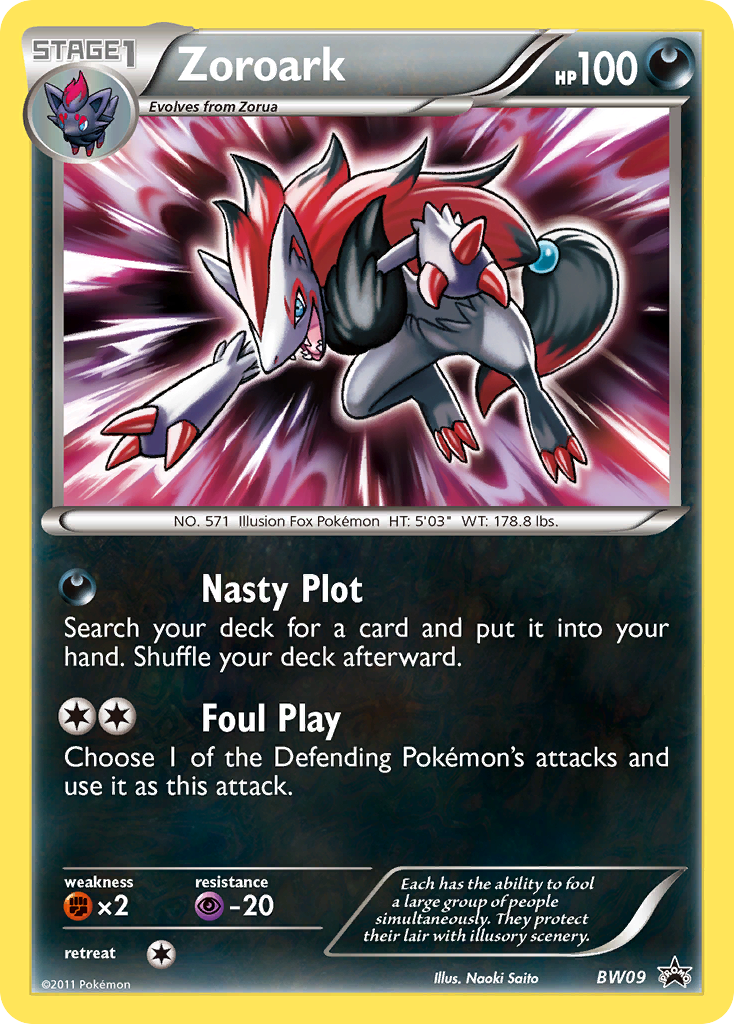 Zoroark (BW09) [Black & White: Black Star Promos] | Dumpster Cat Games