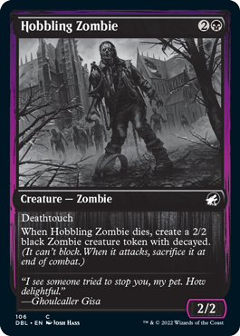 Hobbling Zombie [Innistrad: Double Feature] | Dumpster Cat Games