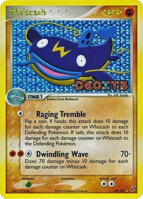 Whiscash (28/107) (Stamped) [EX: Deoxys] | Dumpster Cat Games