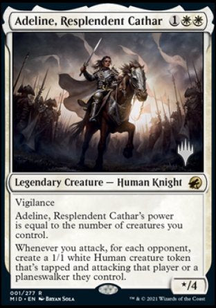 Adeline, Resplendent Cathar (Promo Pack) [Innistrad: Midnight Hunt Promos] | Dumpster Cat Games