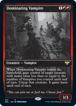 Dominating Vampire [Innistrad: Double Feature] | Dumpster Cat Games