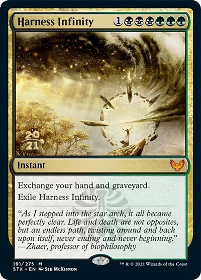 Harness Infinity [Strixhaven: School of Mages Prerelease Promos] | Dumpster Cat Games