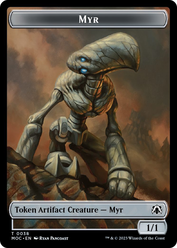 Phyrexian Germ // Myr Double-Sided Token [March of the Machine Commander Tokens] | Dumpster Cat Games