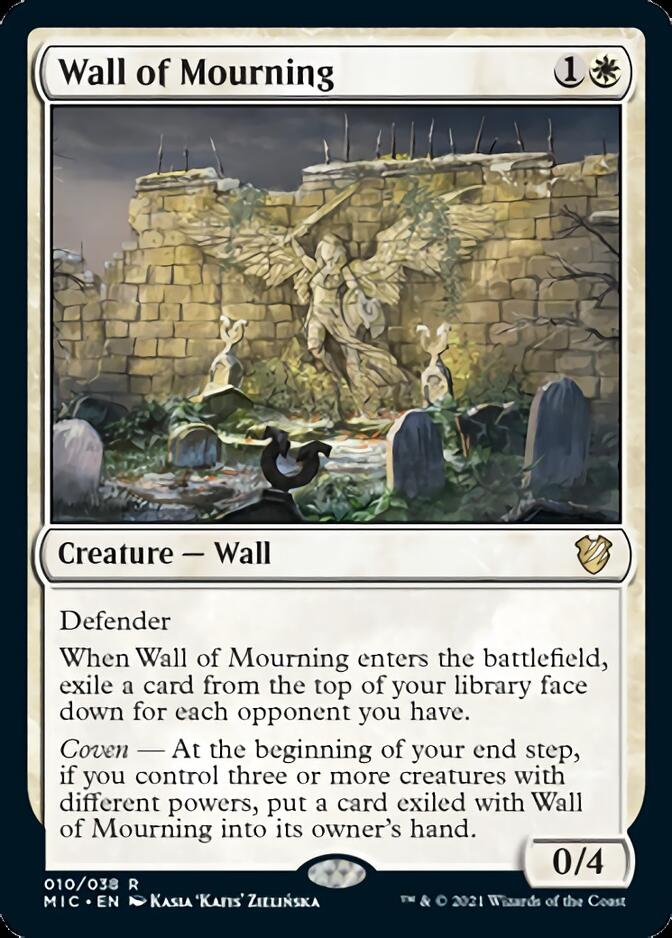 Wall of Mourning [Innistrad: Midnight Hunt Commander] | Dumpster Cat Games