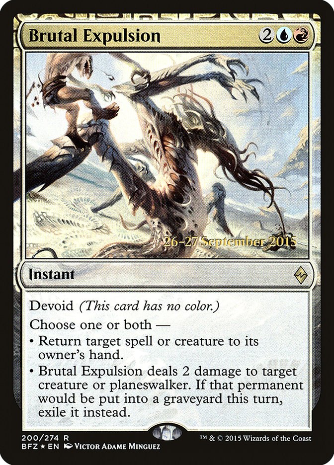 Brutal Expulsion  [Battle for Zendikar Prerelease Promos] | Dumpster Cat Games