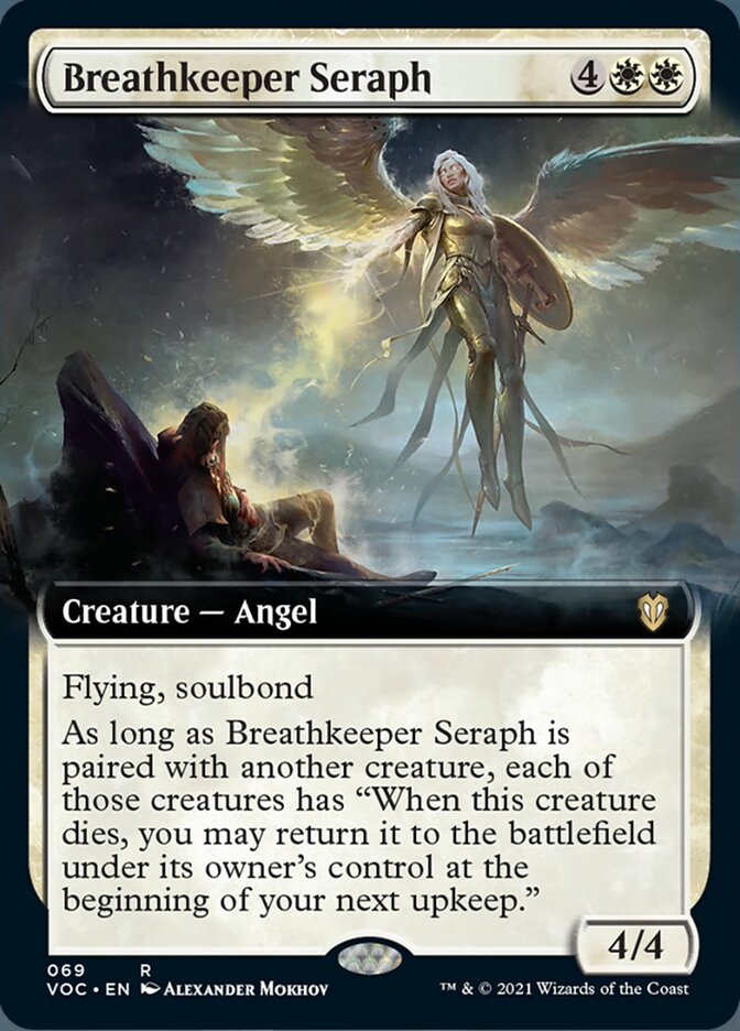 Breathkeeper Seraph (Extended) [Innistrad: Crimson Vow Commander] | Dumpster Cat Games