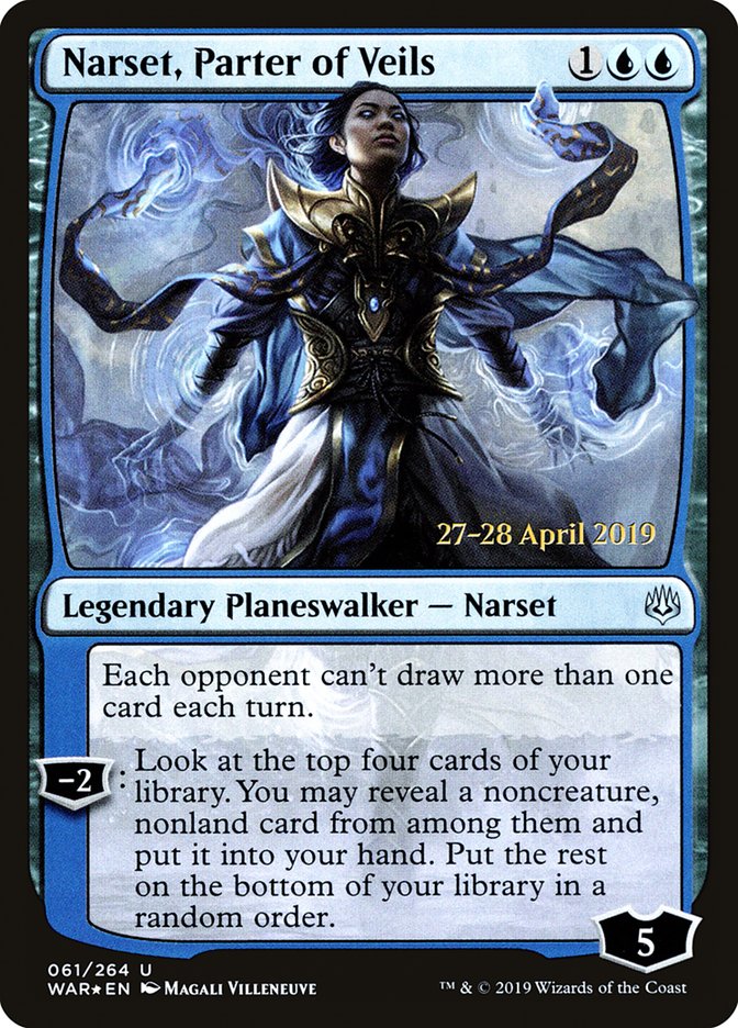 Narset, Parter of Veils  [War of the Spark Prerelease Promos] | Dumpster Cat Games