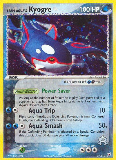 Team Aqua's Kyogre (3/95) [EX: Team Magma vs Team Aqua] | Dumpster Cat Games