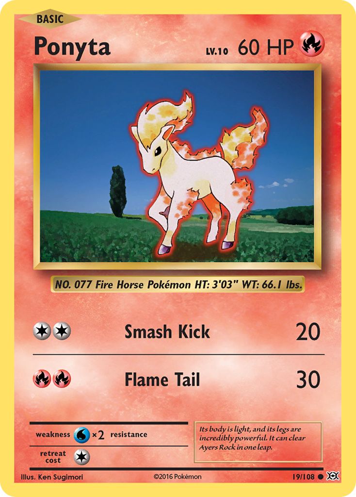 Ponyta (19/108) [XY: Evolutions] | Dumpster Cat Games