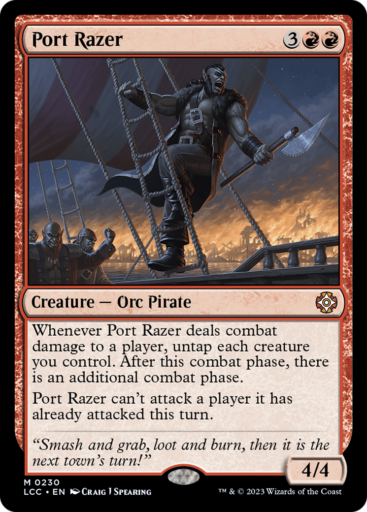 Port Razer [The Lost Caverns of Ixalan Commander] | Dumpster Cat Games