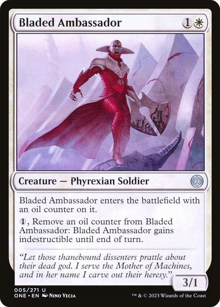 Bladed Ambassador [Phyrexia: All Will Be One] | Dumpster Cat Games