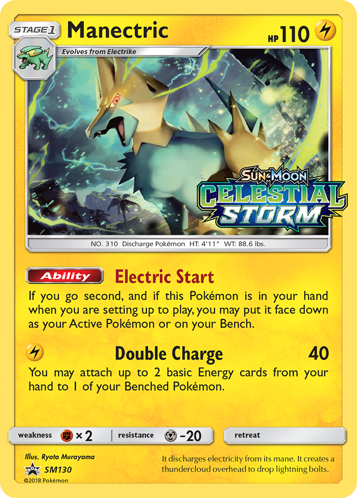 Manectric (SM130) [Sun & Moon: Black Star Promos] | Dumpster Cat Games