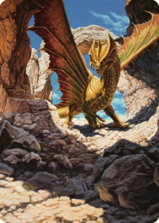 Ancient Brass Dragon Art Card (02) [Commander Legends: Battle for Baldur's Gate Art Series] | Dumpster Cat Games