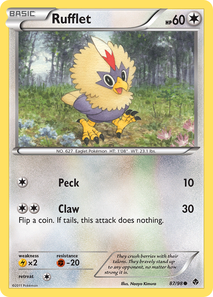 Rufflet (87/98) [Black & White: Emerging Powers] | Dumpster Cat Games