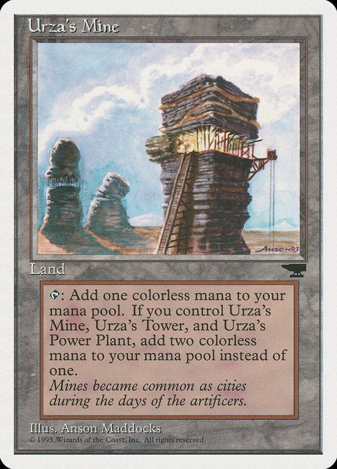 Urza's Mine (Sky Background) [Chronicles] | Dumpster Cat Games