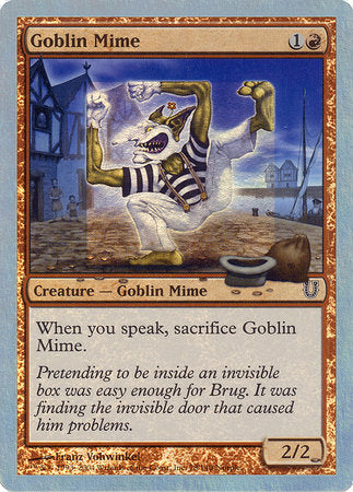 Goblin Mime (Alternate Foil) [Unhinged] | Dumpster Cat Games