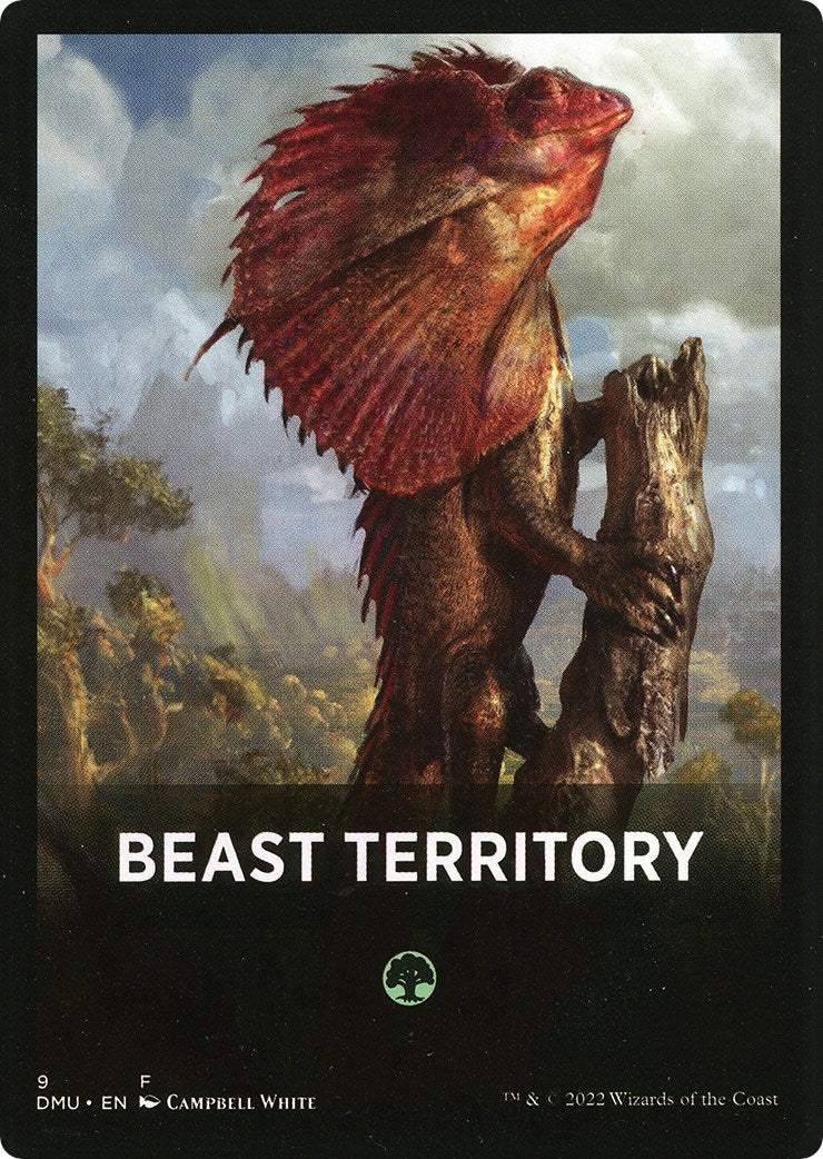 Beast Territory Theme Card [Dominaria United Tokens] | Dumpster Cat Games